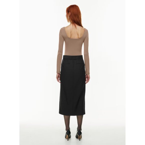 Aritzia BABATON Contour Nude Jersey Square Neck Long Sleeve Bodysuit, Size XS - Picture 13 of 15